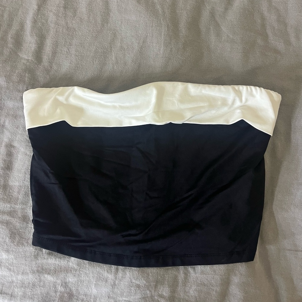 Bershka Black Strapless Top